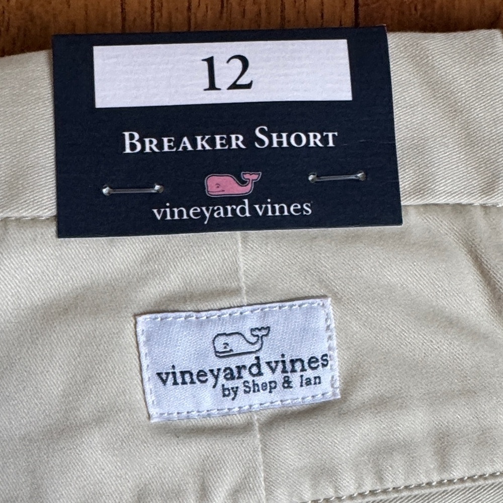 Vineyard Vines Boys Stretch Breaker Short size 12 color stone - Picture 3 of 5